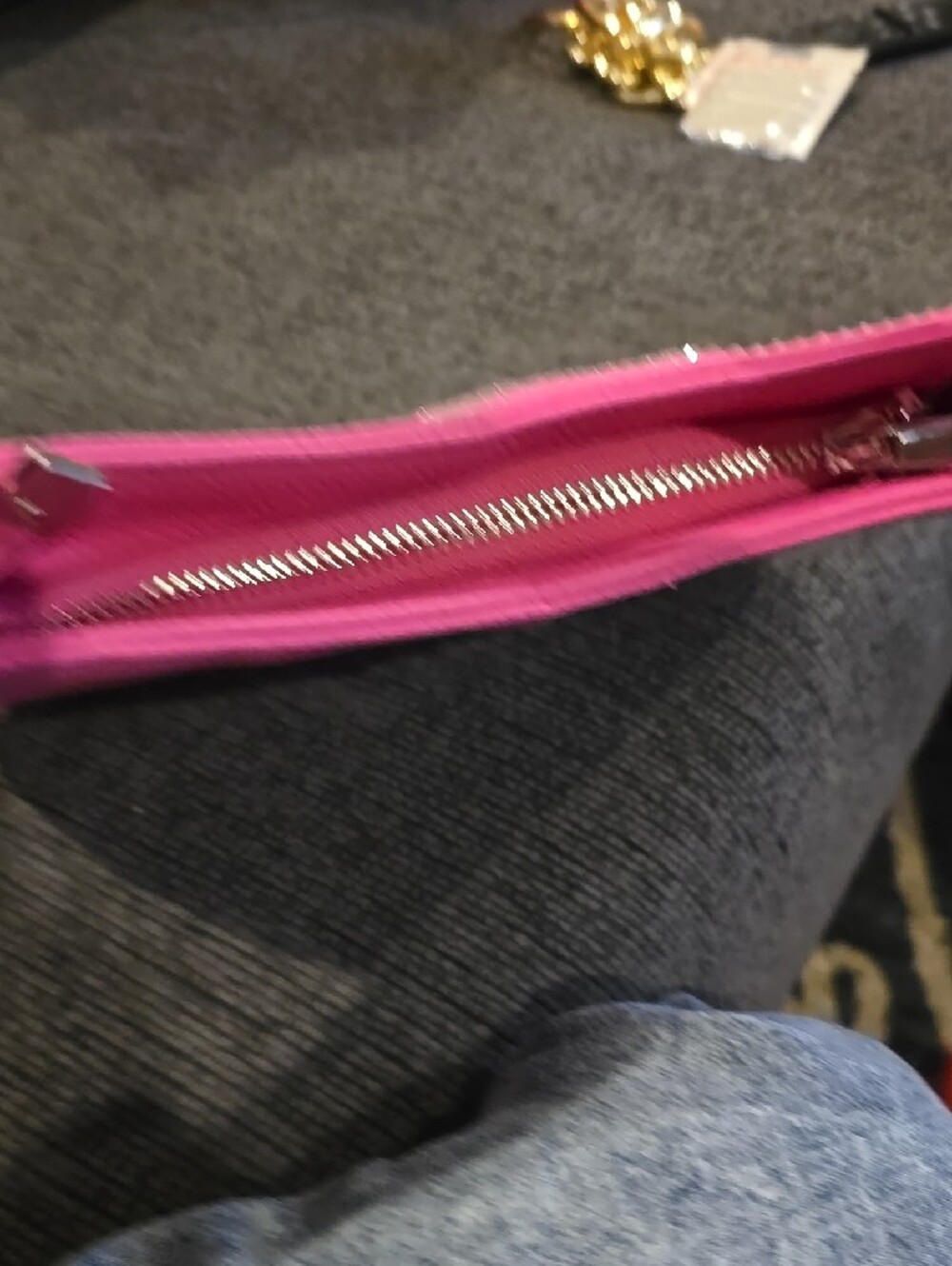Barbie Hot Pink Rhinestone Script Shoulder Bag - Picture 5 of 6
